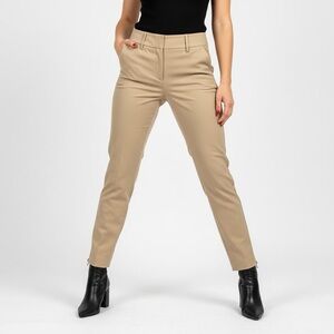 MACKAGE COLLECTION TAN ZIP CUFF TROUSERS PANTS SIZE 10 WOMAN